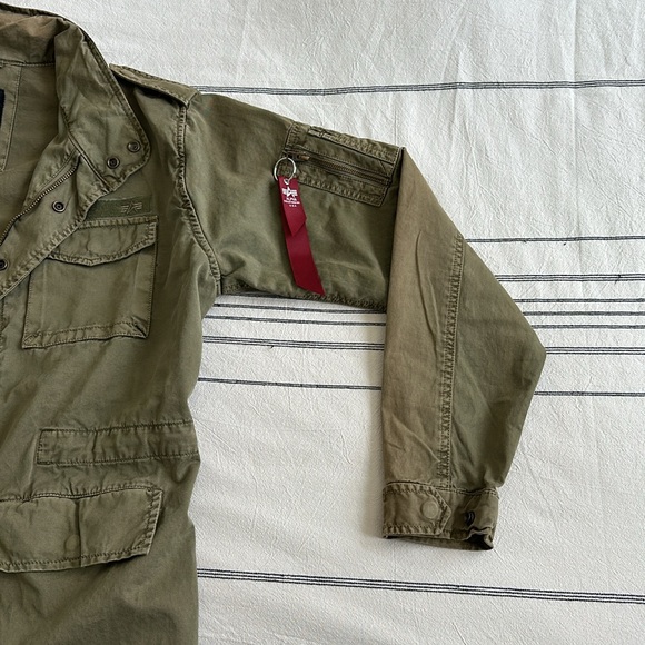 Alpha Industries Olive Military Field Jacket - Picture 3 of 11